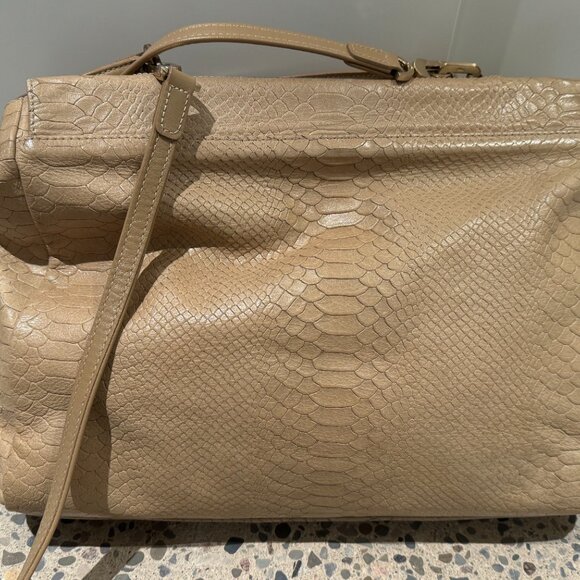 Longchamp Gaby python leather cross-body book bag - Picture 5 of 5